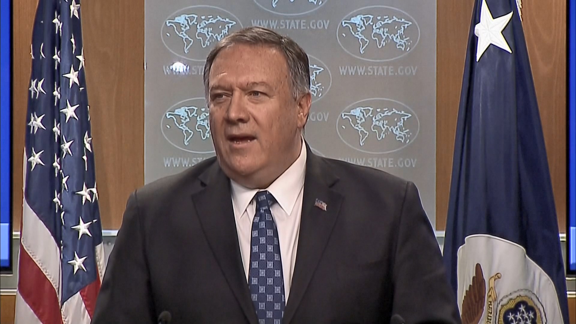 美國國務卿蓬佩奧重申希望北京恪守《中英聯合聲明》