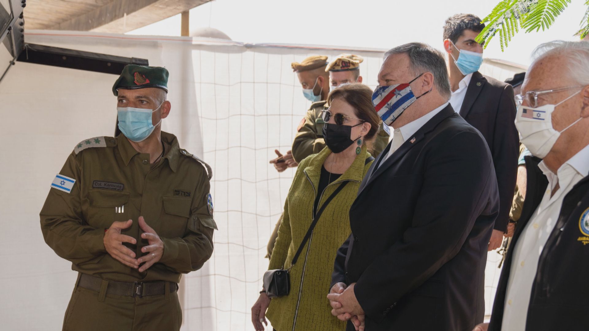 蓬佩奧到訪約旦河西岸猶太人殖民區