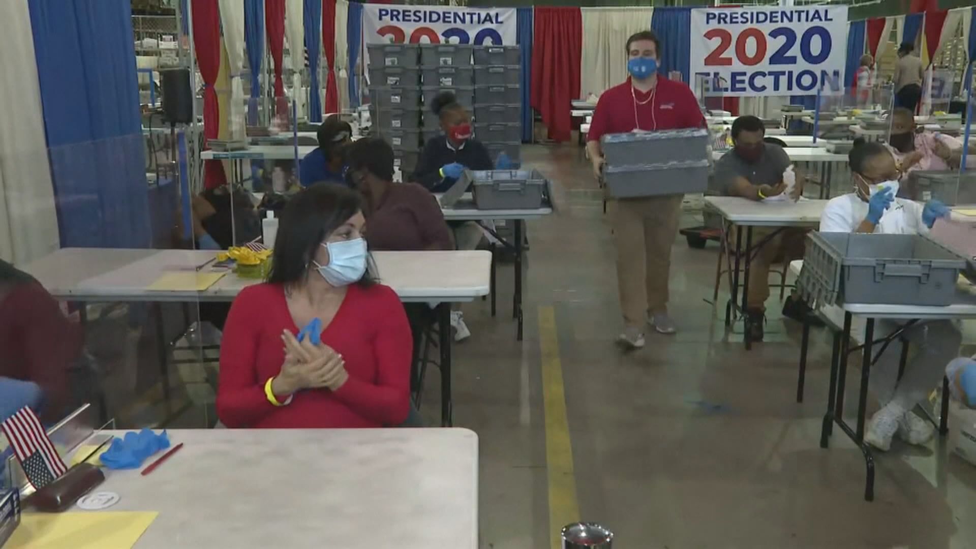 美國多個關鍵州份仍在點票