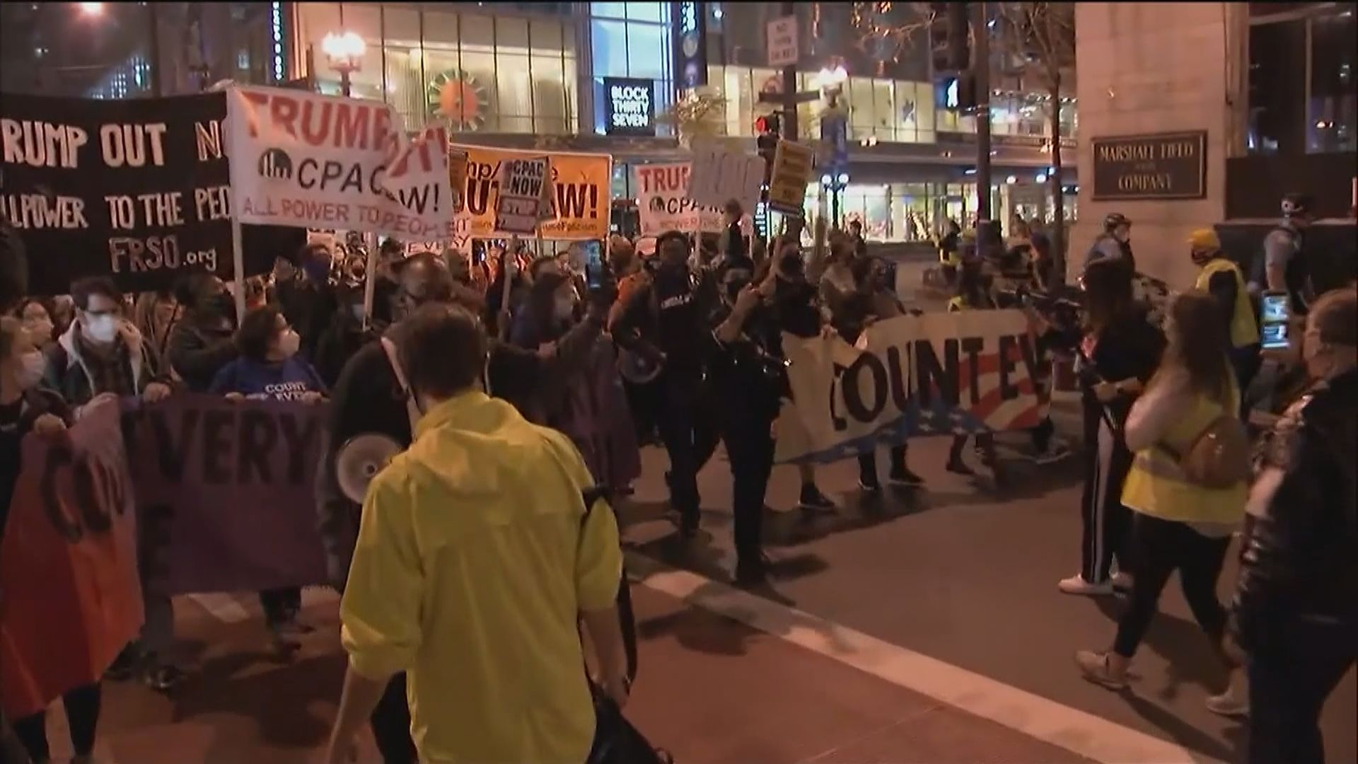 美國多地有示威　要求點算所有選票