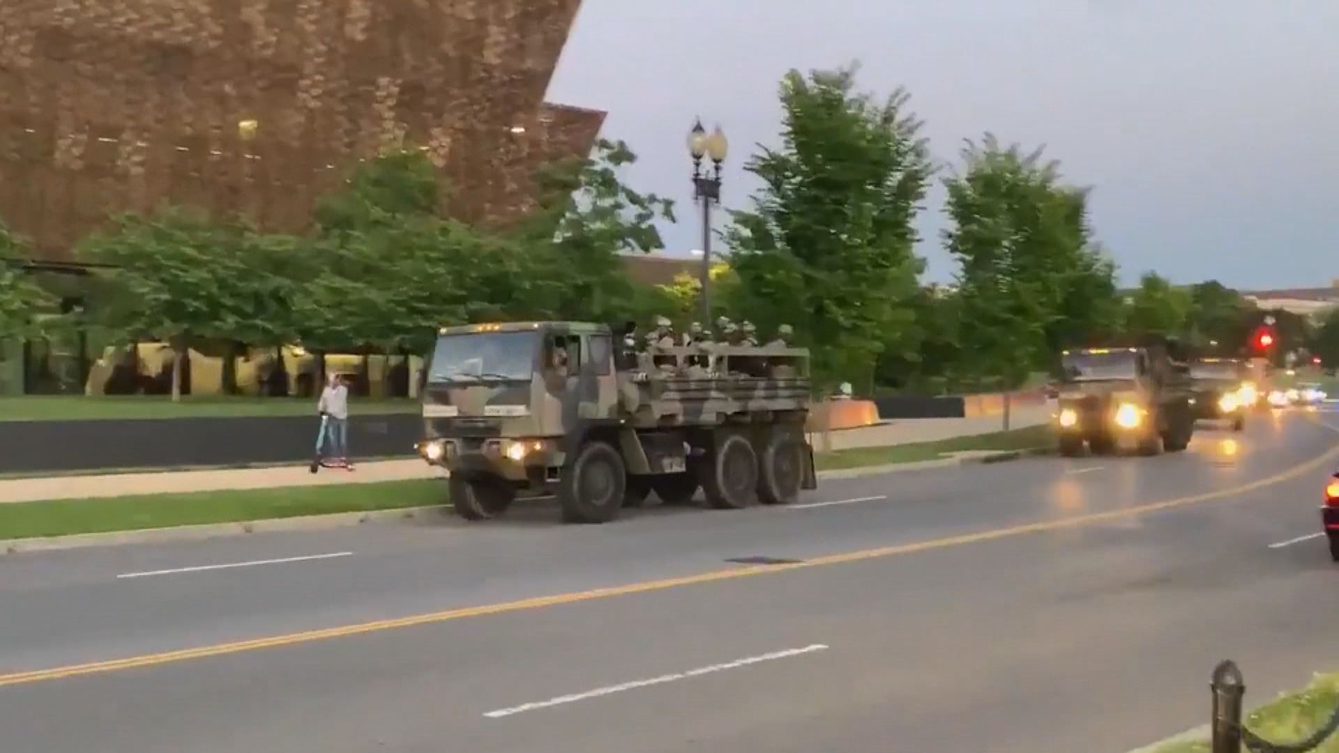 示威浪潮持續　美國防部增兵到首都華盛頓一帶戒備