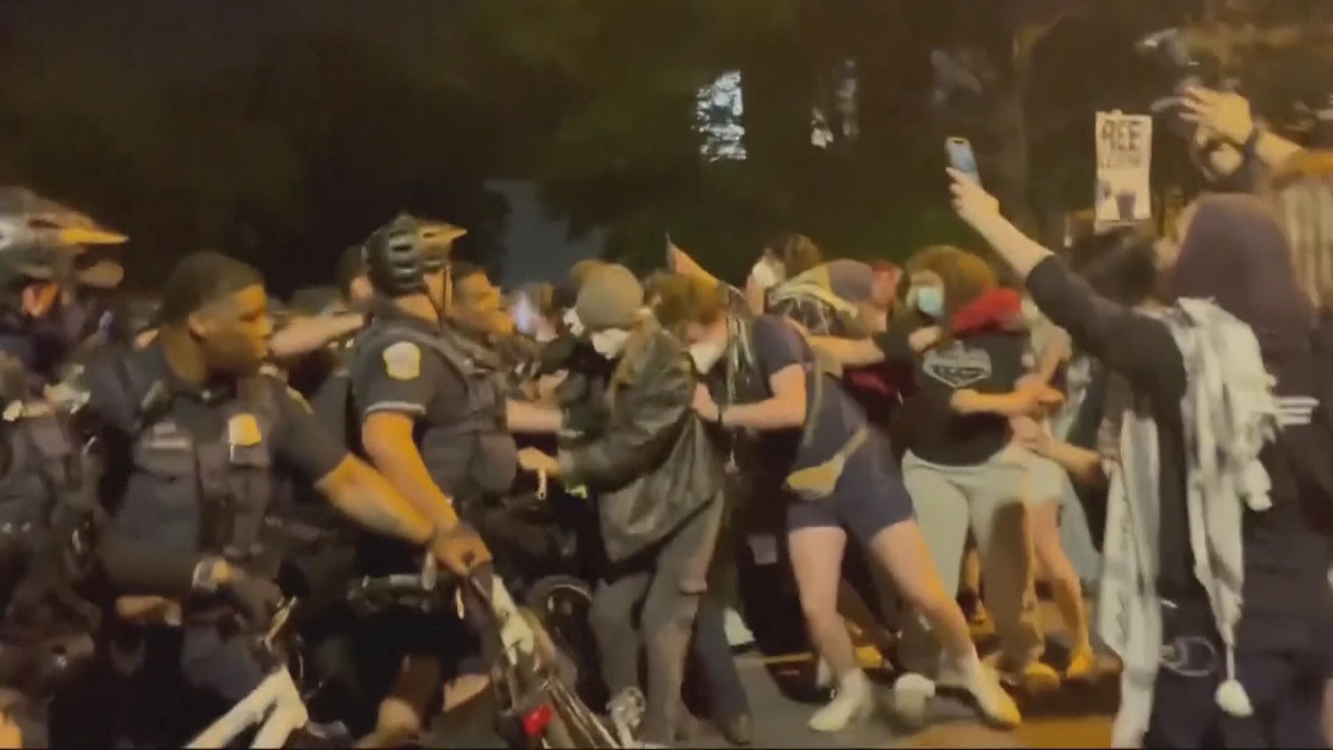 美國總統拜登到訪芝加哥遇到反戰示威 拜登強調不會提供武器予以色列全面進攻拉法