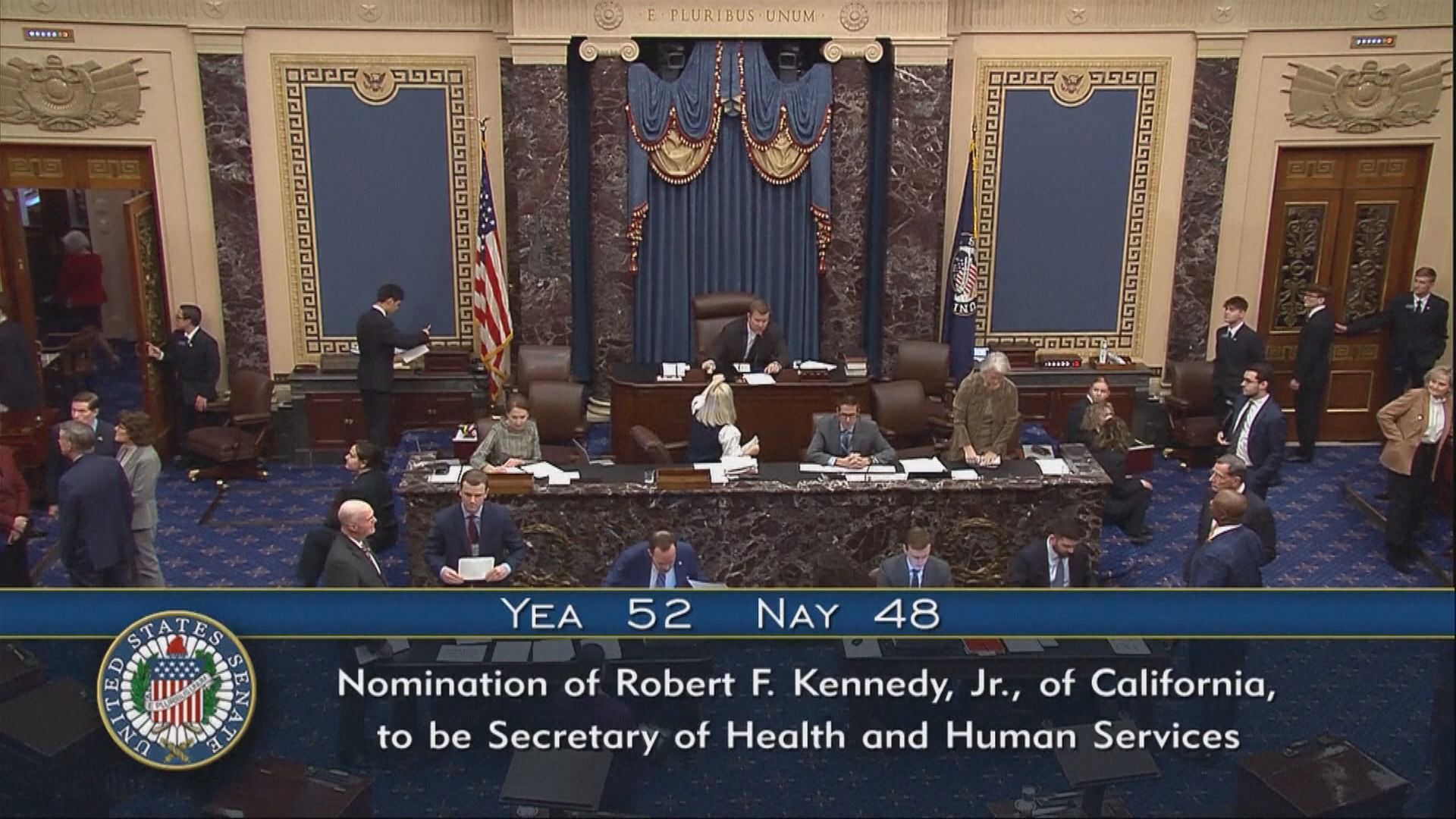 美國參議院通過小羅拔甘迺迪出任衞生部長