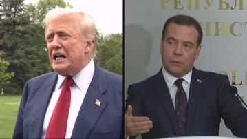 特朗普下令部署核潛艇回應梅德韋傑夫挑釁言論威脅