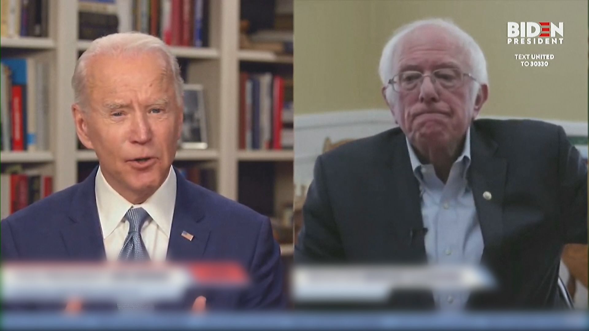 桑德斯支持拜登代表民主黨競逐總統大選