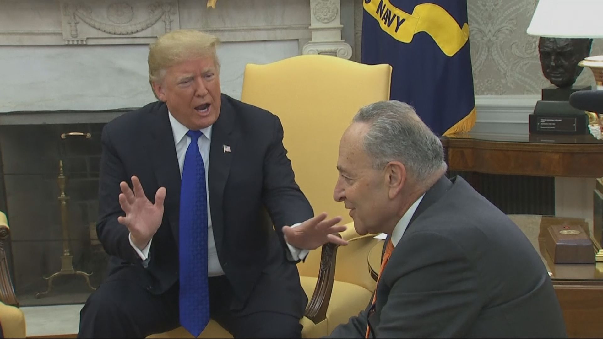 特朗普揚言為墨美圍牆不惜政府停擺