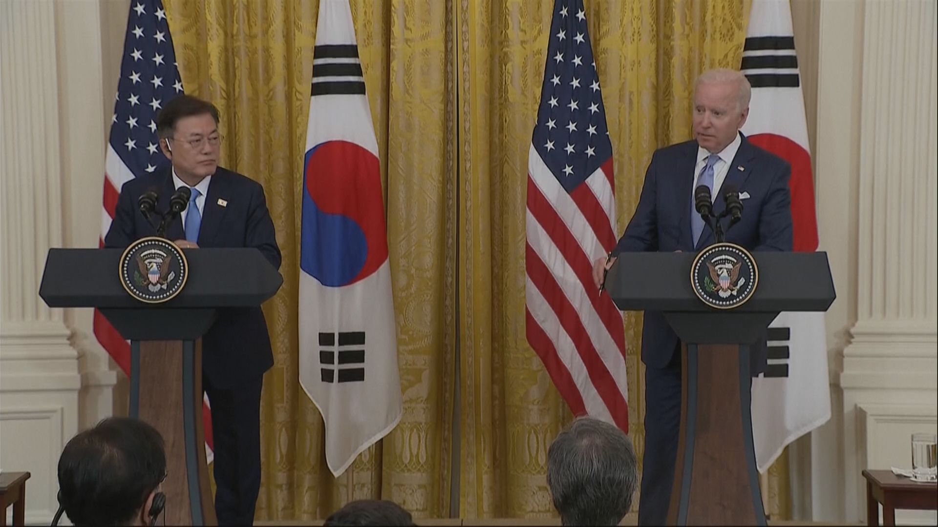 拜登與文在寅舉行會談　強調維護台海和平穩定重要性