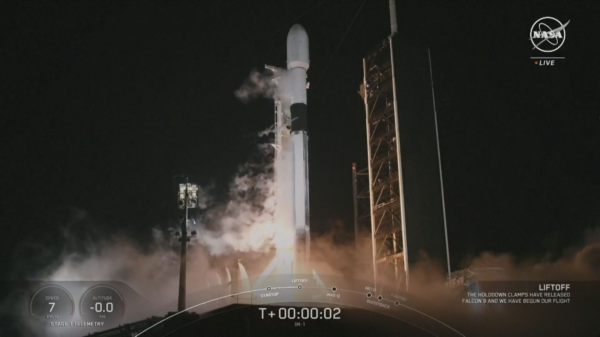 美國私人企業研發月球著陸器「奧德修斯」發射升空