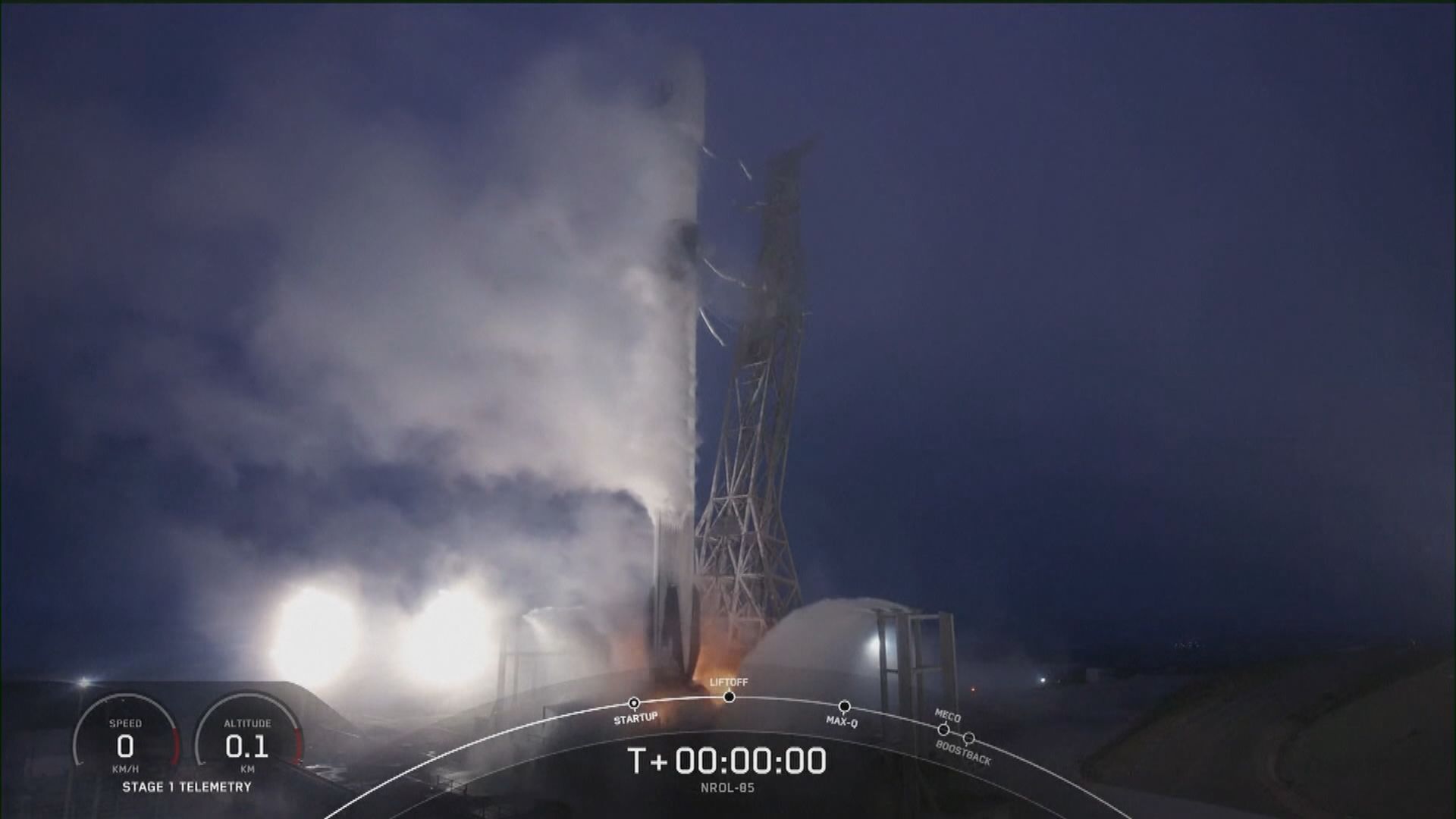 SpaceX為美國發射間諜衛星