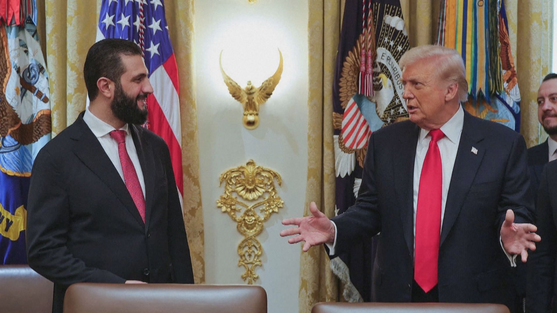 敘利亞過渡政府總統沙拉到訪白宮與特朗普會談