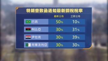 美國將對巴西徵五成關稅　特朗普批巴西針對前總統博索納羅展開「獵巫行動」