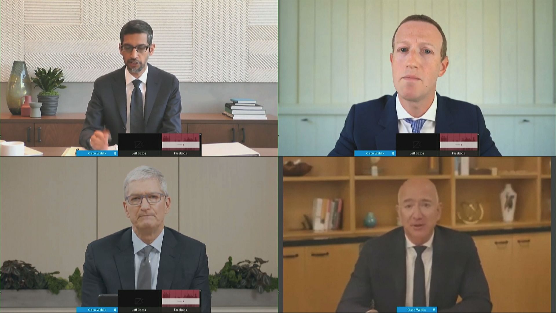 美反壟斷委員會主席指控四大科企權力過大　壟斷市場