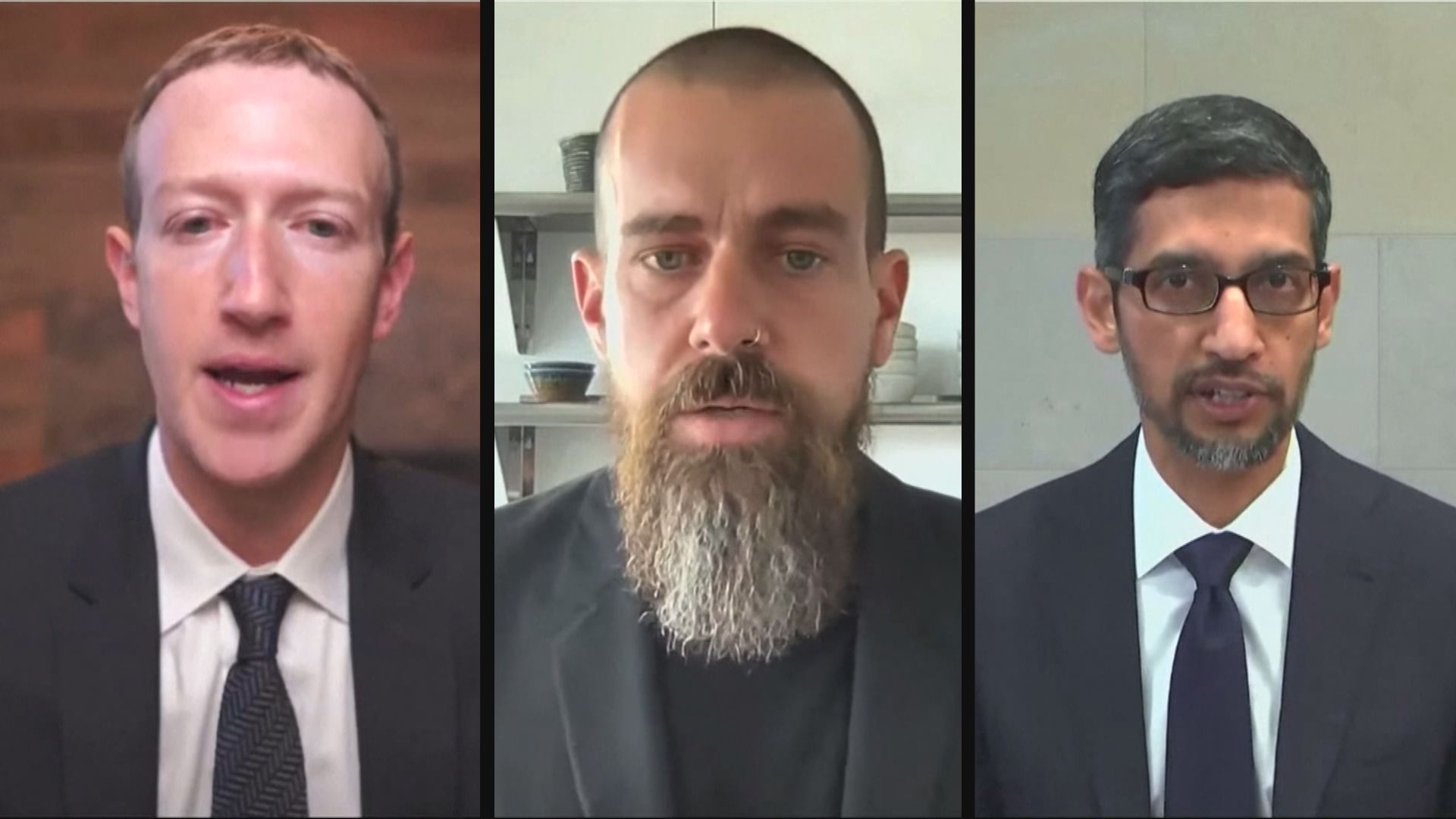 美國三大科網企業負責人就衝擊國會事件作證