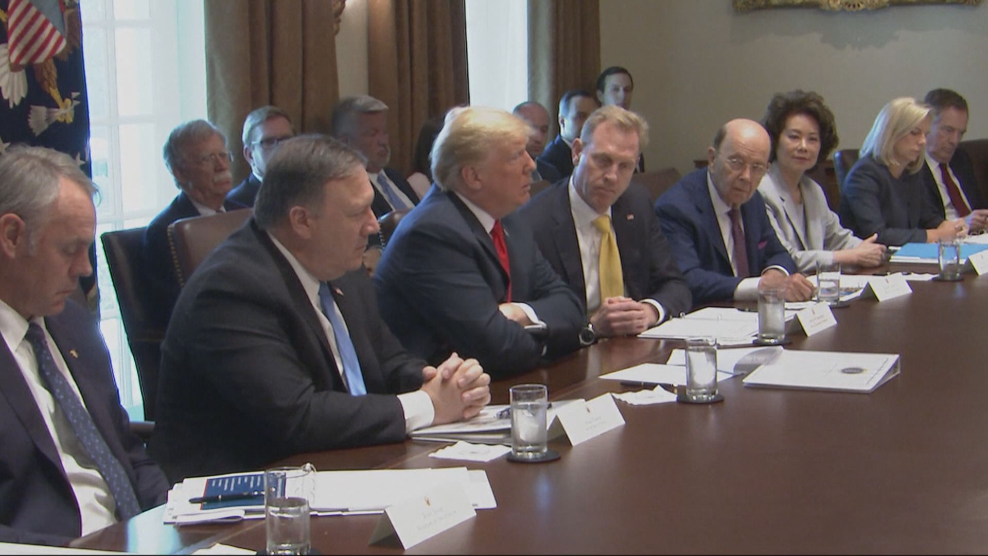 特朗普稱正考慮撤換多三至五名閣員