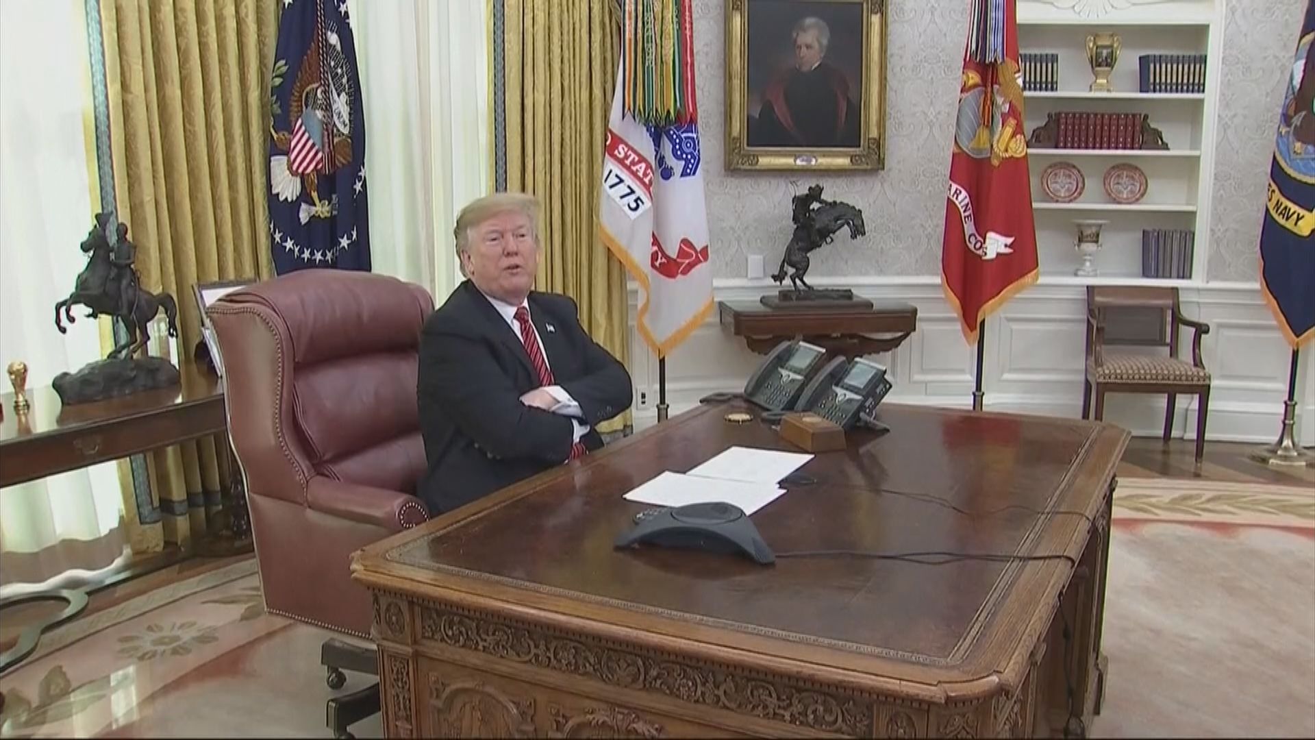 特朗普指通過圍牆撥款前政府將續停擺