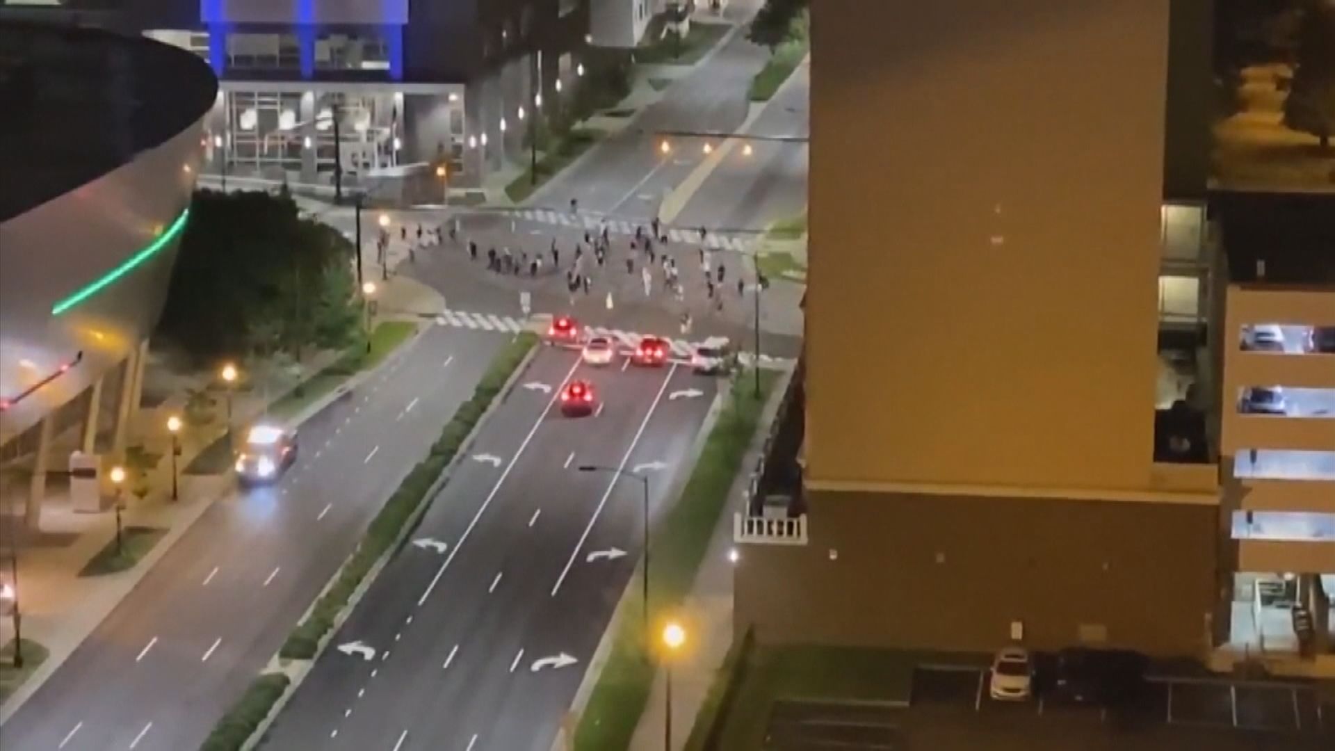 美國共和黨全國代表大會展開前有民眾示威