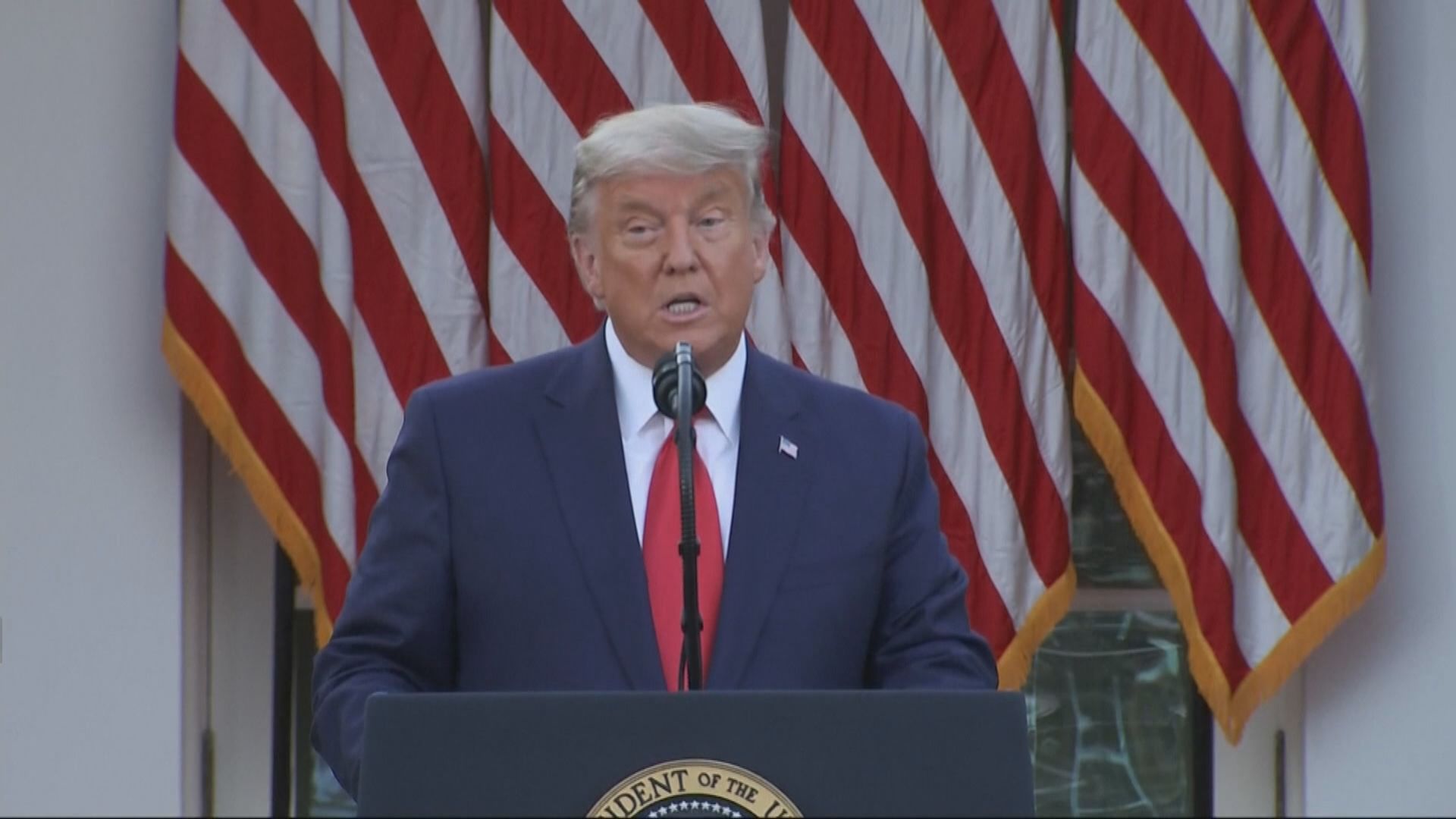 特朗普預期明年四月美國全民能接種疫苗