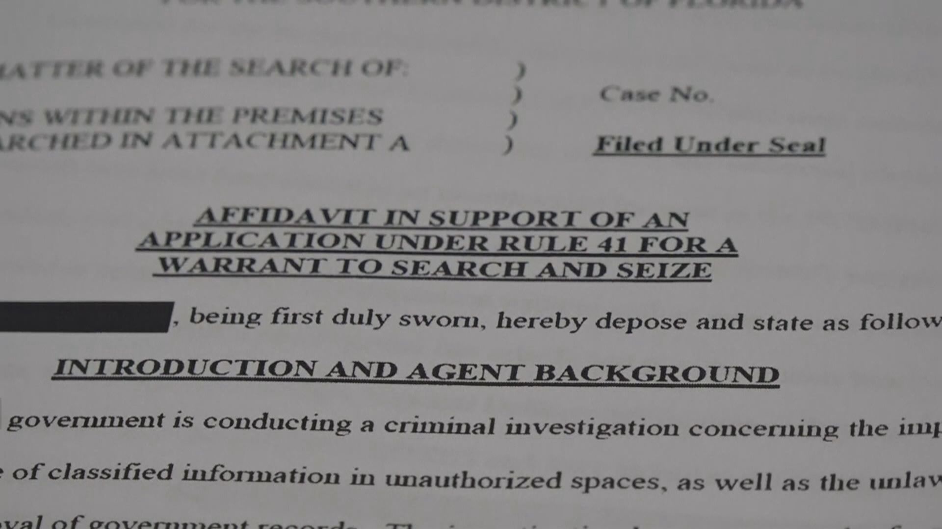 美國司法部公開宣誓書　稱相信特朗普別墅仍收藏機密文件