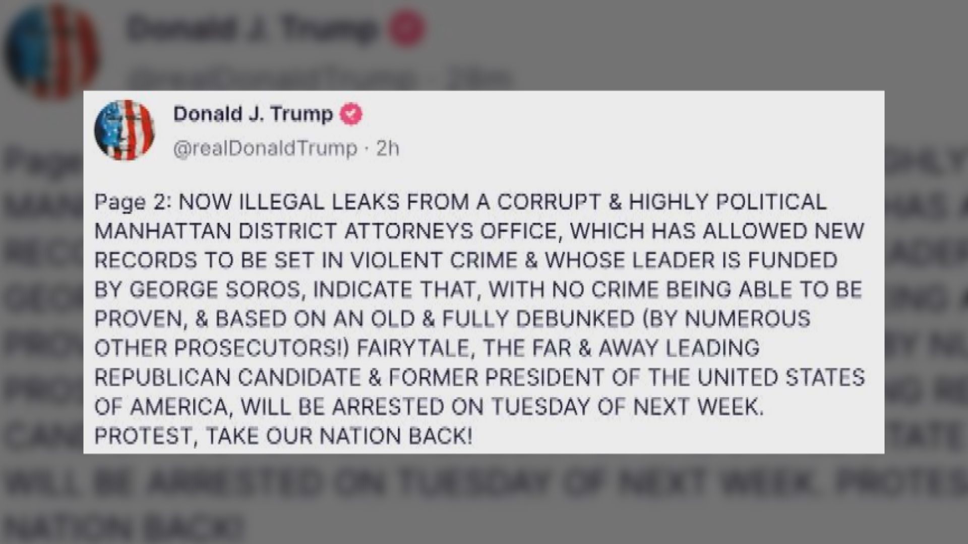 美執法部門監控網上訊息　擔心特朗普支持者號召示威