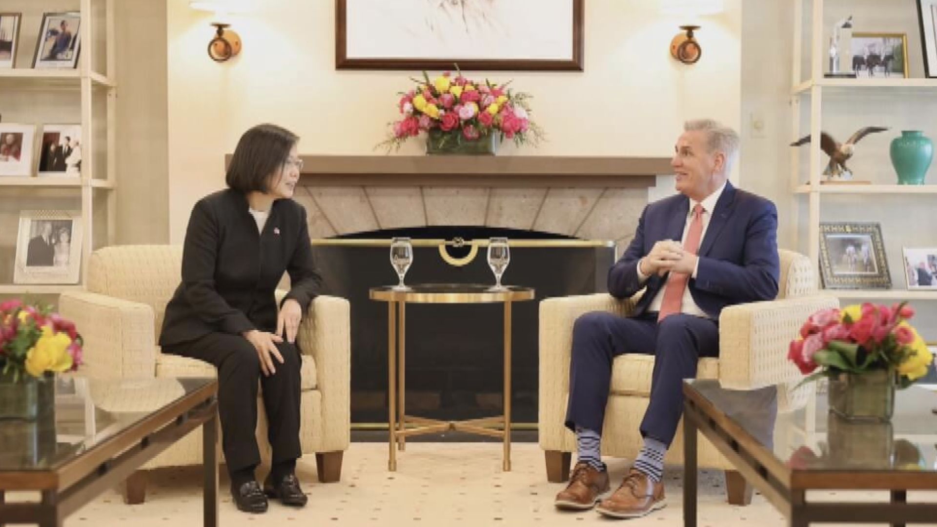 麥卡錫於加州與蔡英文會面　蔡英文：台灣將致力維持和平現狀