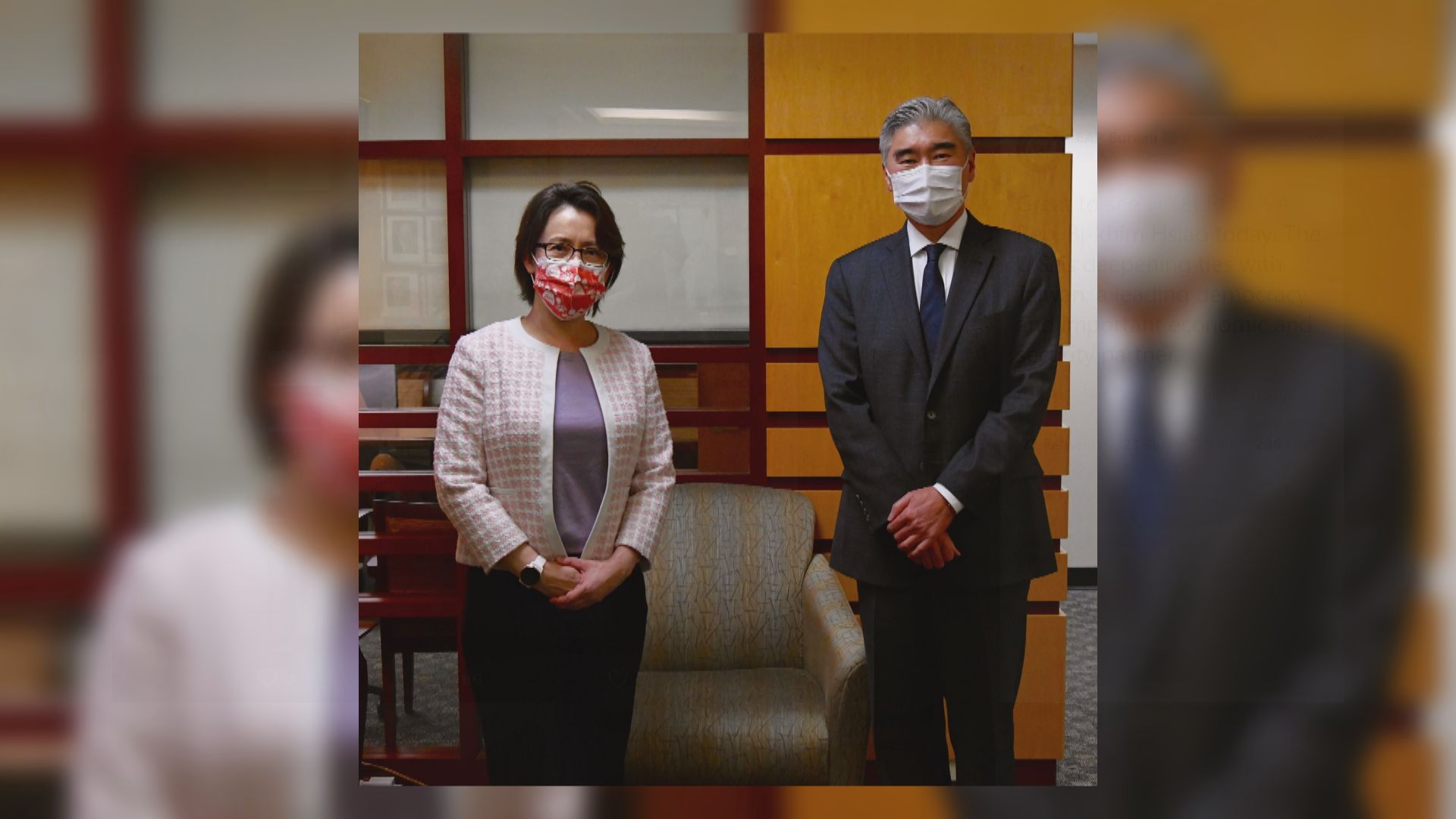 美台官員首次公開會面　討論多個議題