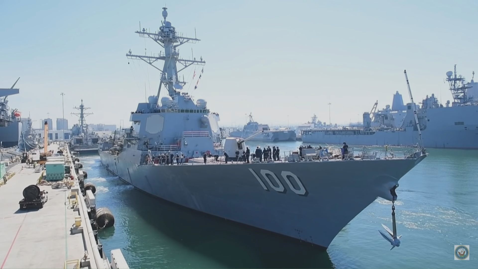 美國兩艘船艦穿越台灣海峽