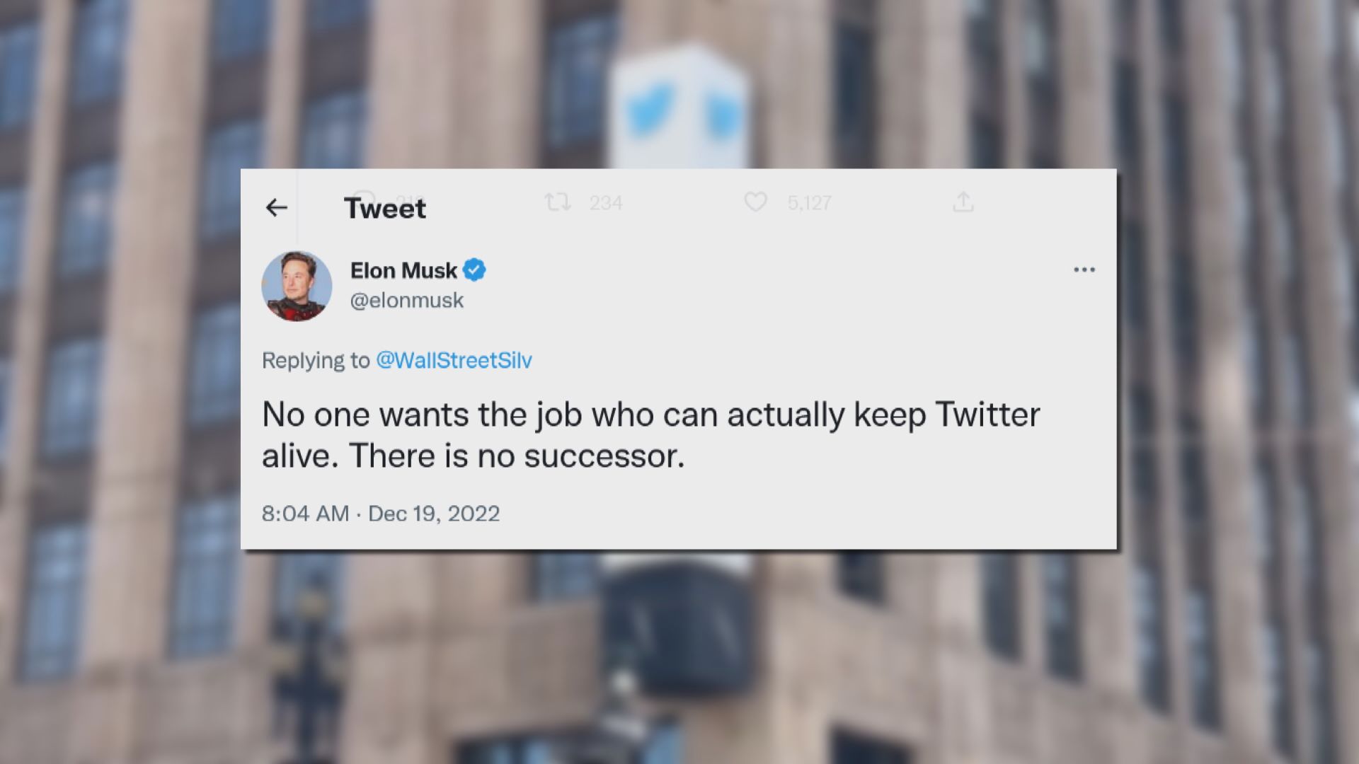 馬斯克就自己應否任Twitter負責人發起投票