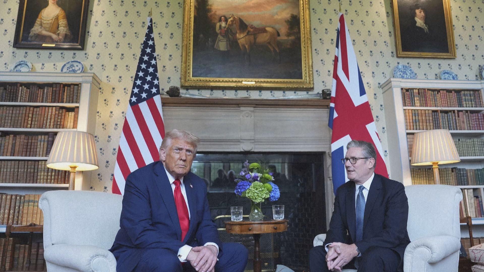 特朗普繼續國事訪問英國