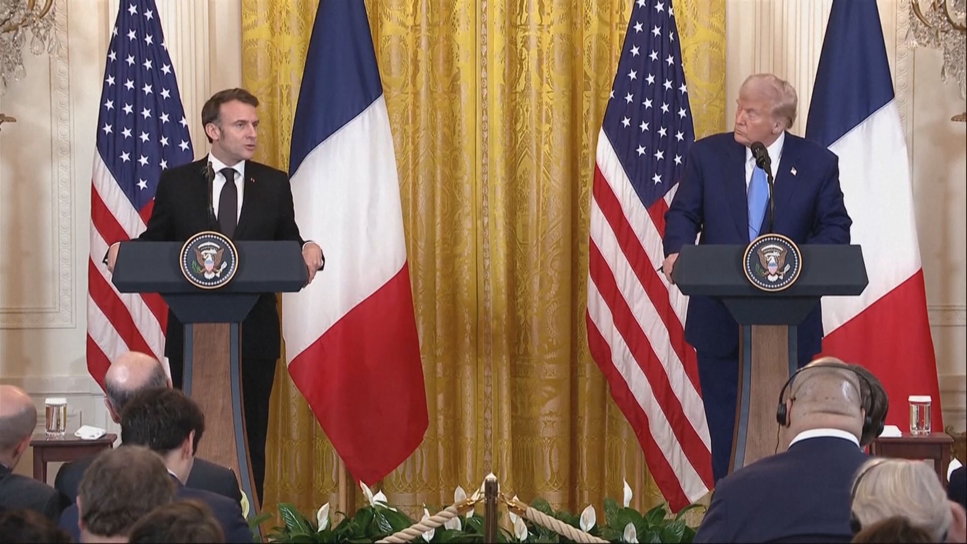 特朗普晤馬克龍　稱是時候結束俄烏戰事
