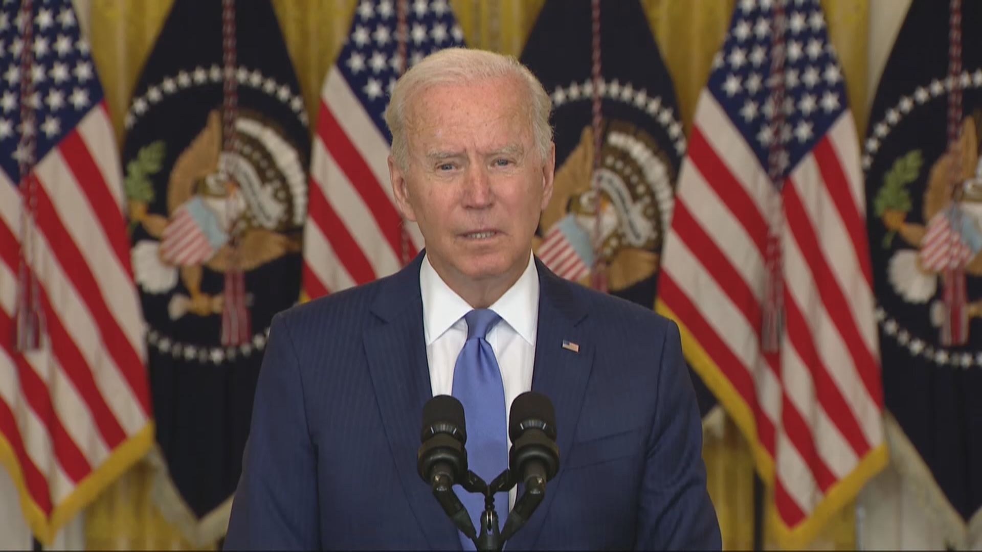 拜登批評共和黨阻撓推行接種疫苗措施