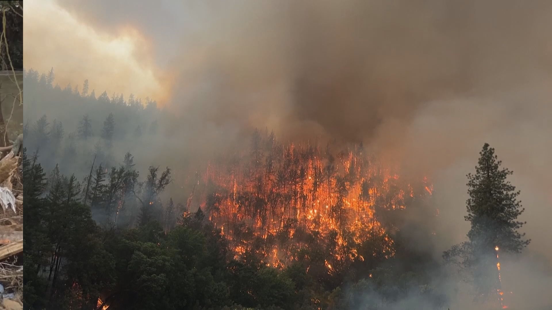 美國肯塔基州水災及加州山火持續