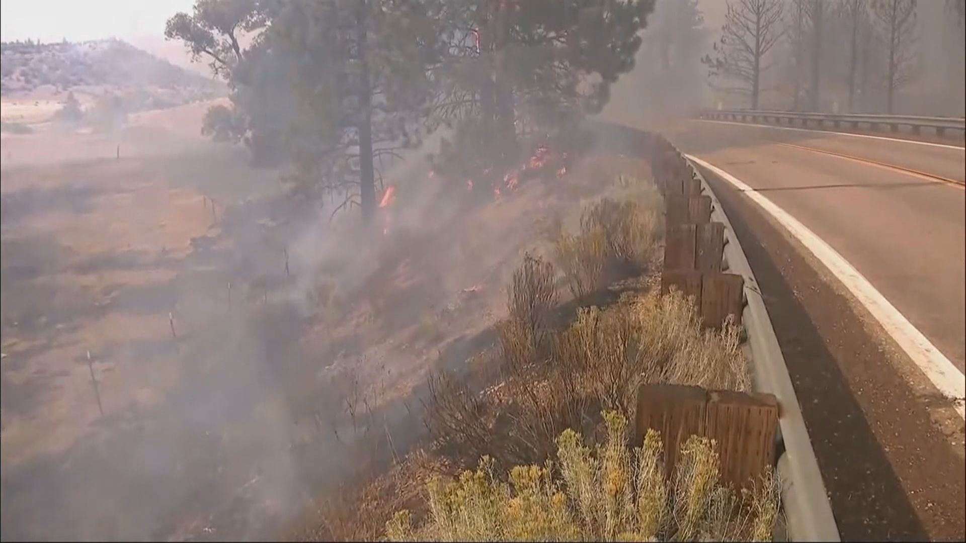 美國北加州山火　最少三人傷