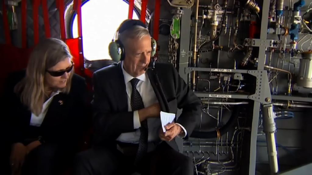 美防長馬蒂斯突然到訪阿富汗