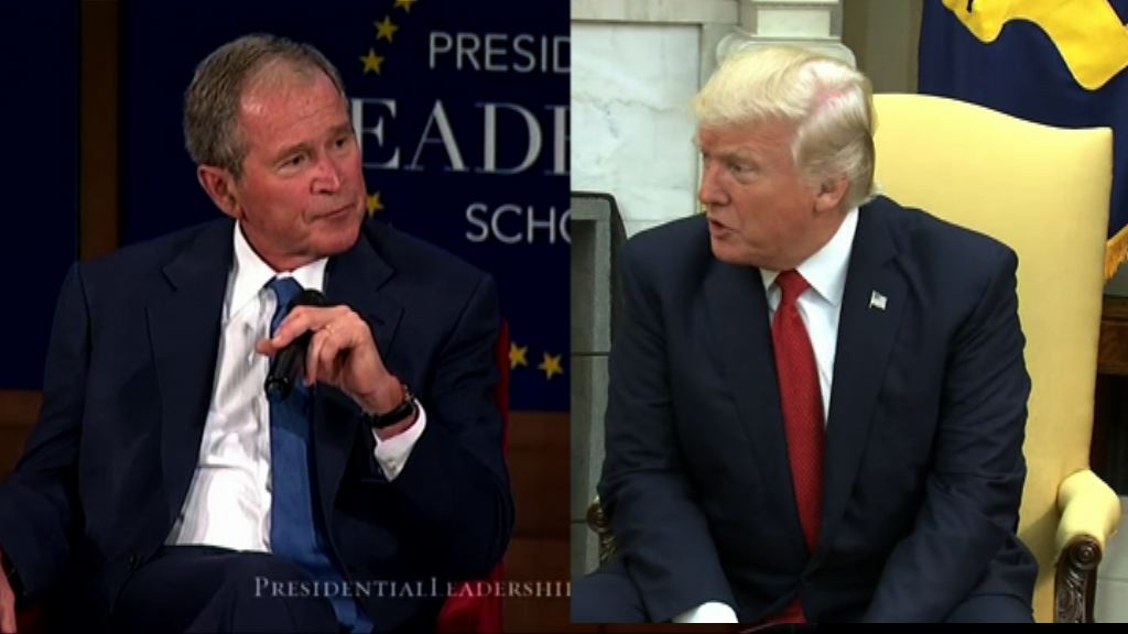 喬治布殊不點名批評特朗普扭曲民族主義