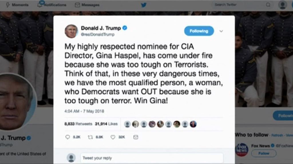 特朗普為提名哈斯佩爾辯護