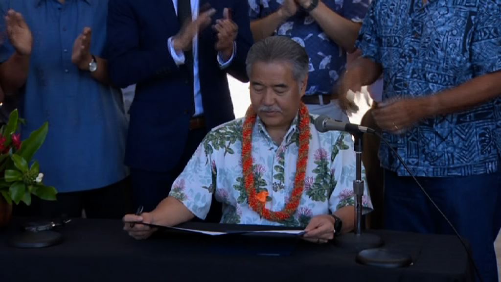 夏威夷簽法案支持《巴黎協定》