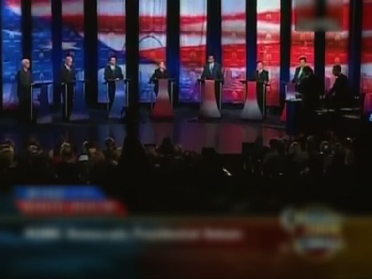 美國民主黨辦六場參選人電視辯論
