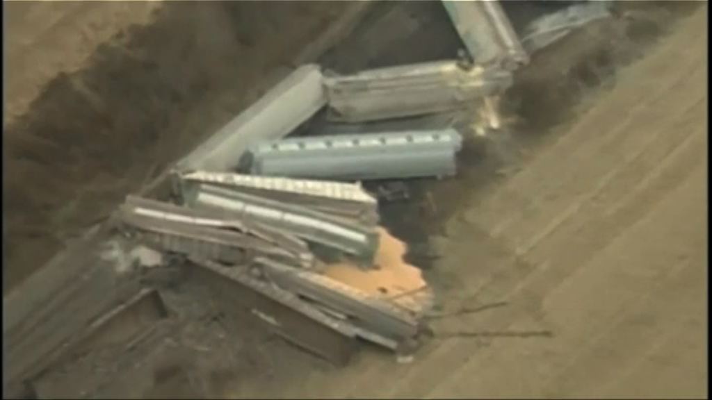 美俄亥俄州火車出軌洩漏化學物