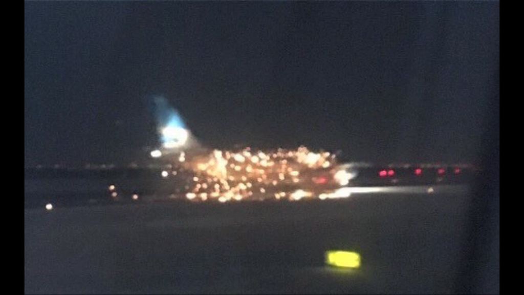 甘迺迪機場客機懷疑引擎起火