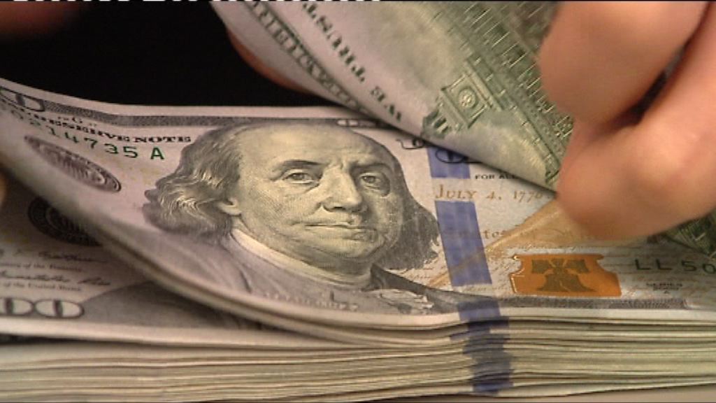 美元匯價上升　惟尾段升幅收窄