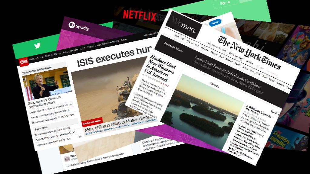 全球數十主流網站受黑客攻擊一度癱瘓