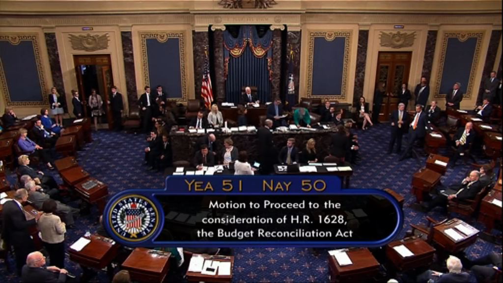 美國參議院通過展開辯論新醫保法案