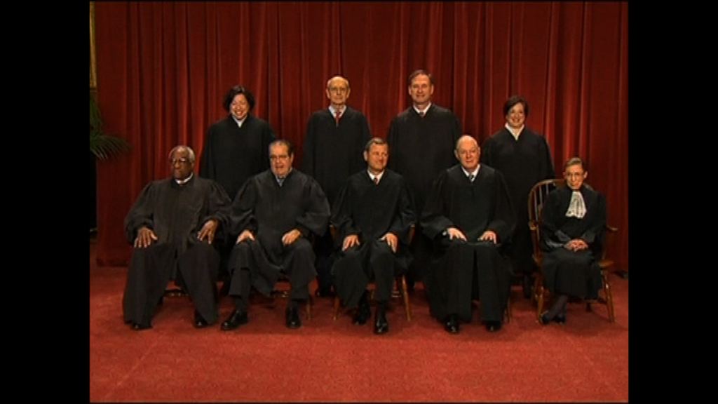 美最高法院票數平手將維持原判
