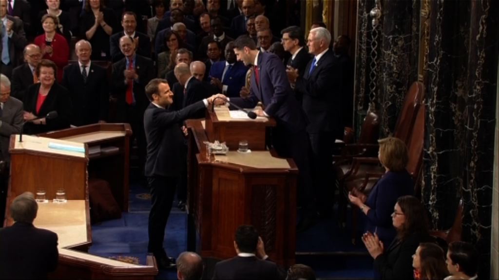 馬克龍籲美法共同打擊恐怖主義