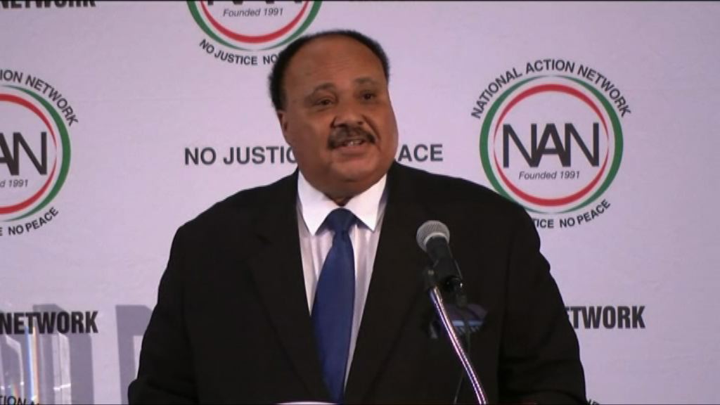 馬丁路德金後人批評特朗普言論