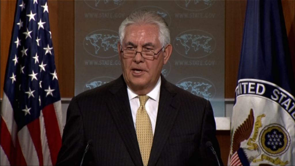 蒂勒森：並非就北韓怪責中國