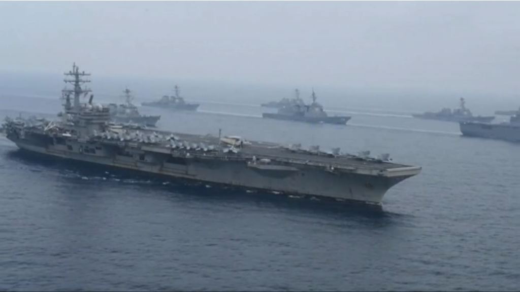 韓聯社報道美韓擬舉行聯合海上軍演