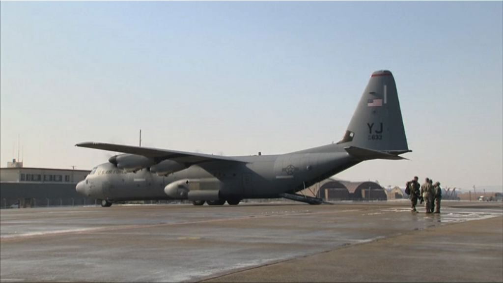 美軍機遭中方激光照射兩人傷