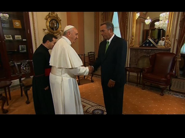 教宗方濟各在美國國會演說