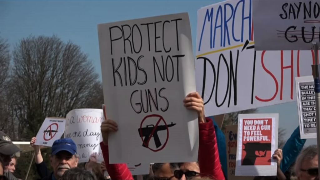 美國多個城市集會要求加強槍管